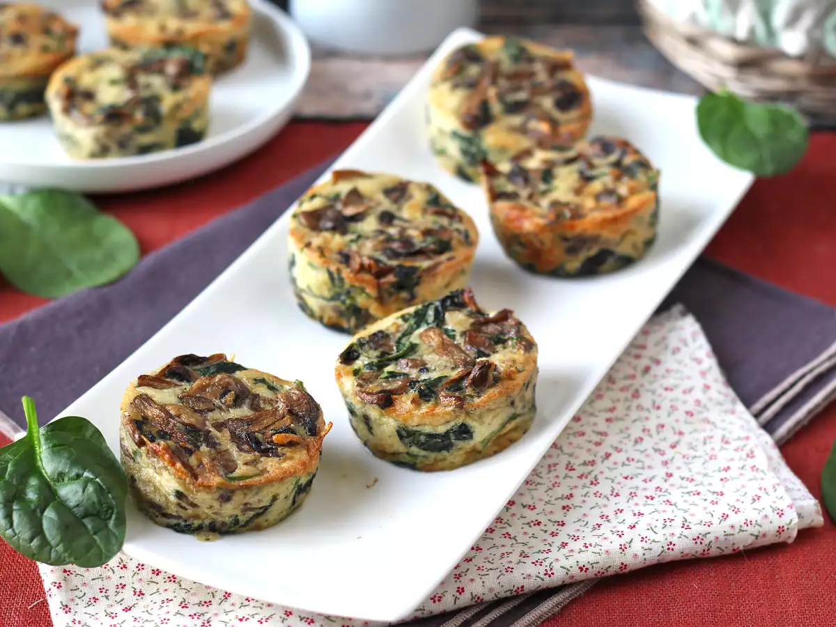 Фланелки със спанак и гъби - снимка 5