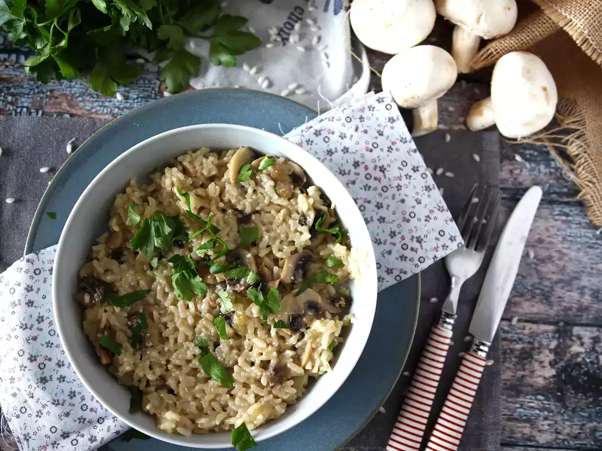 Гъбено ризото в Cookeo - снимка 3