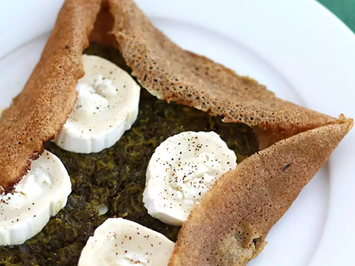 Галет от козе сирене и спанак - снимка 2