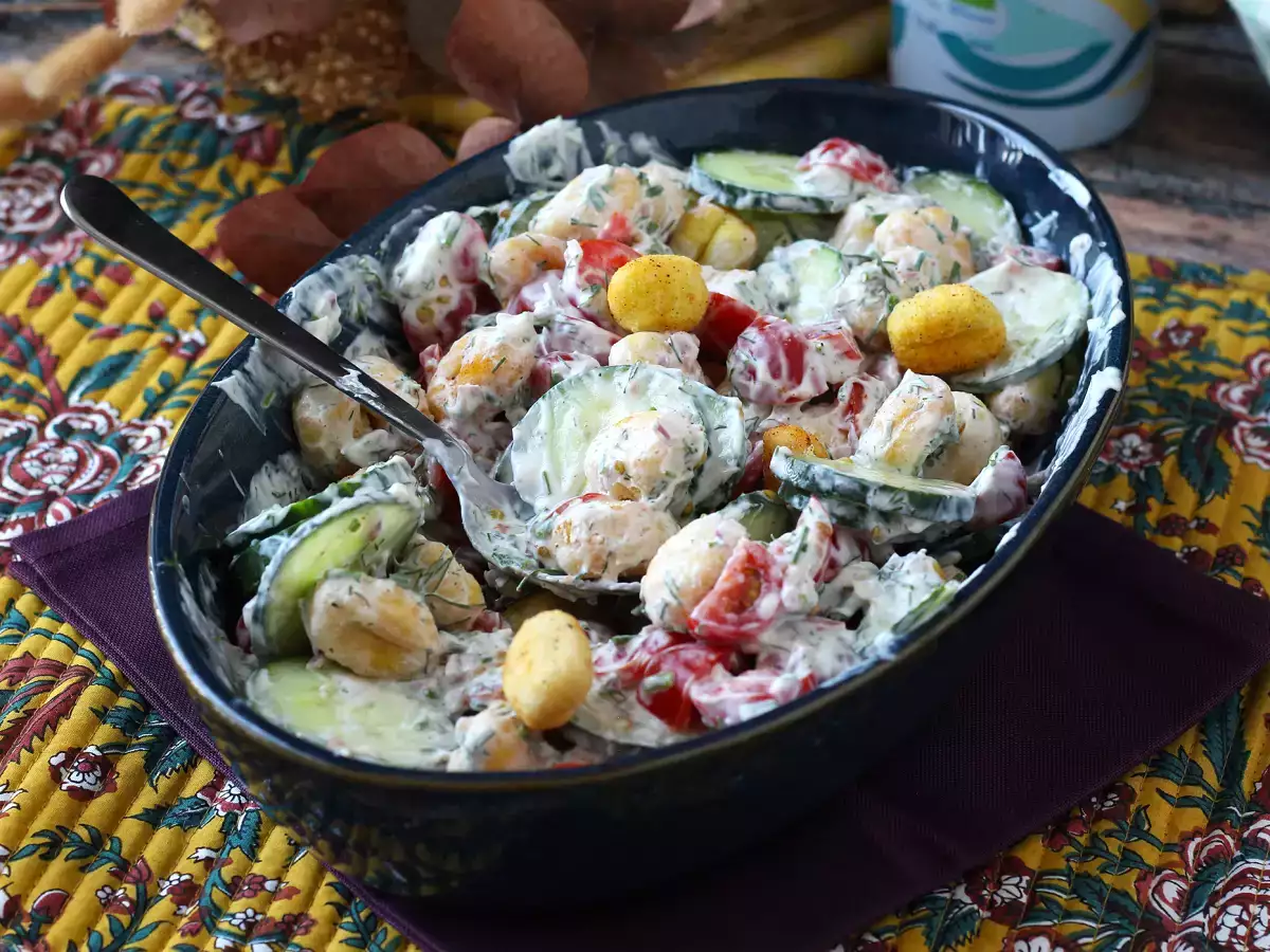 Хрупкава салата с ньоки, изключително модерна, вкусна и балансирана, идеална за лятото! - снимка 3