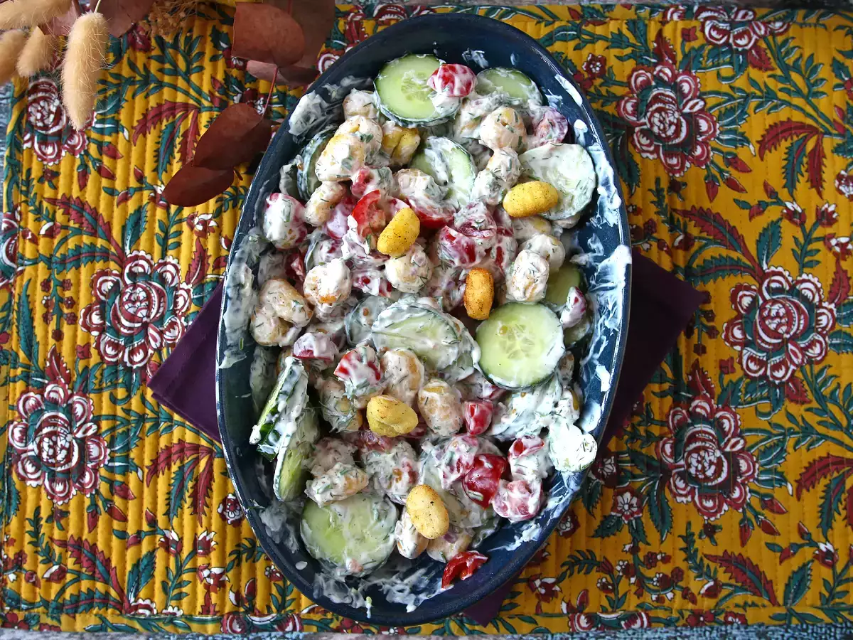 Хрупкава салата с ньоки, изключително модерна, вкусна и балансирана, идеална за лятото! - снимка 5