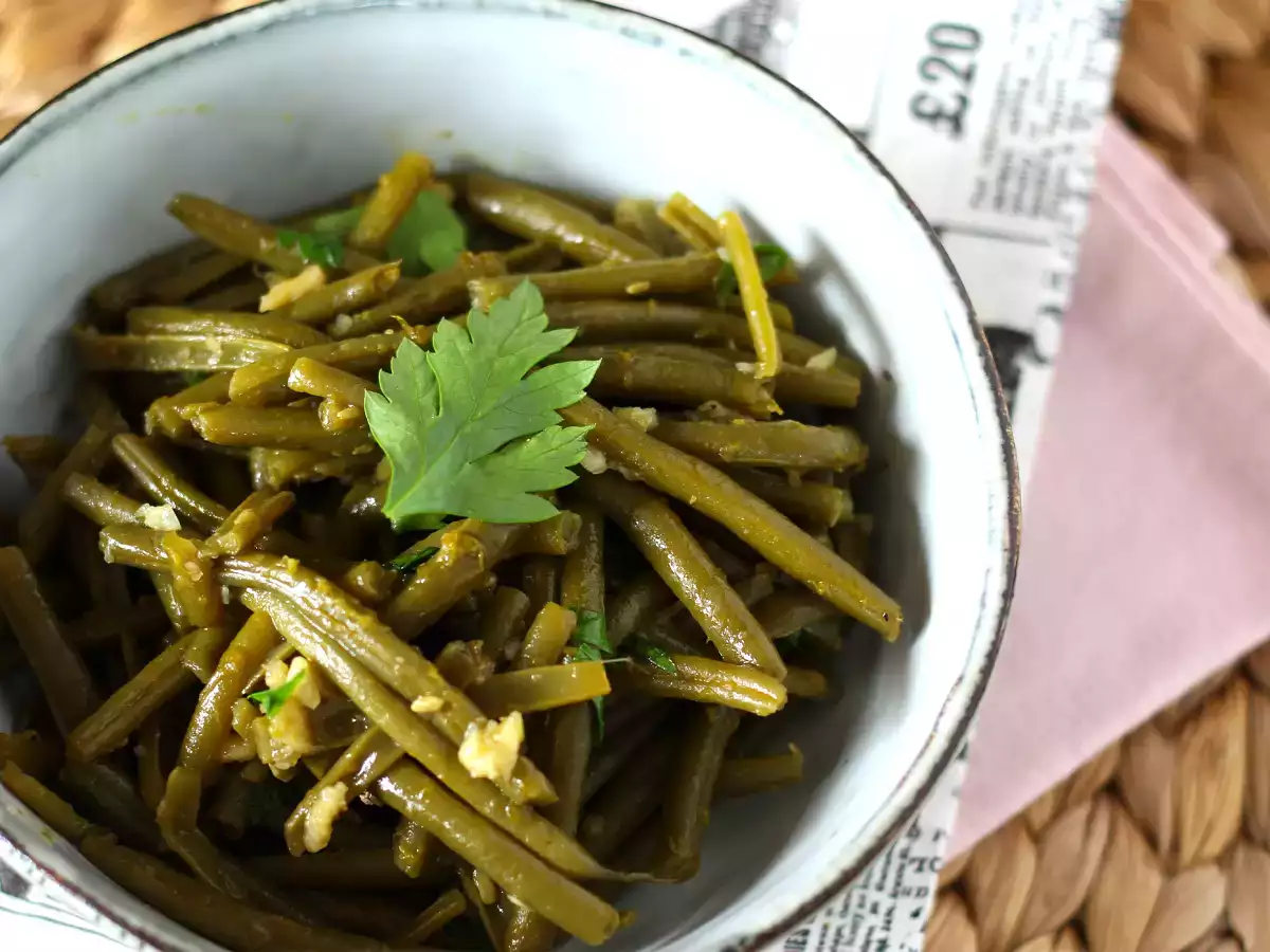 Как се пържи зелен фасул в тиган? - снимка 2