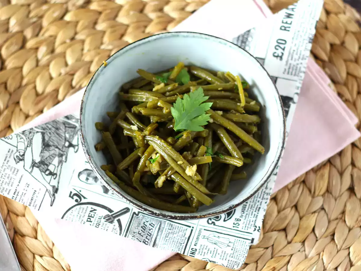 Как се пържи зелен фасул в тиган? - снимка 4