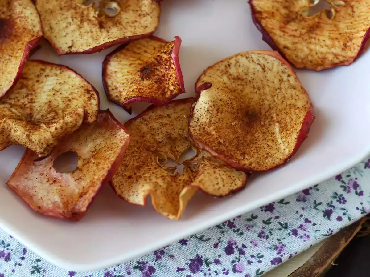 Канелени ябълкови чипсове с Air Fryer - снимка 3