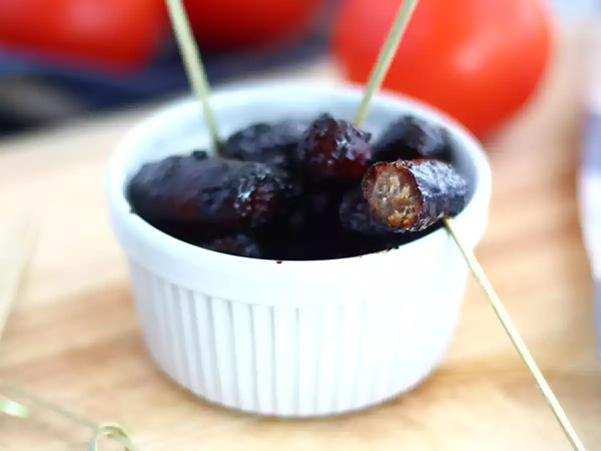 Карамелизирани колбаси за аперитива - снимка 2