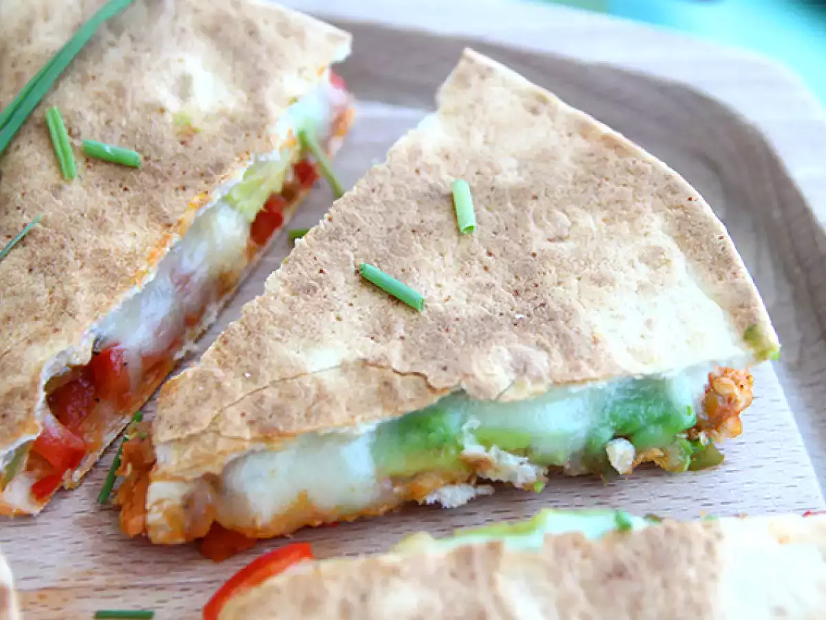 Кесадили с пилешко и авокадо - снимка 3