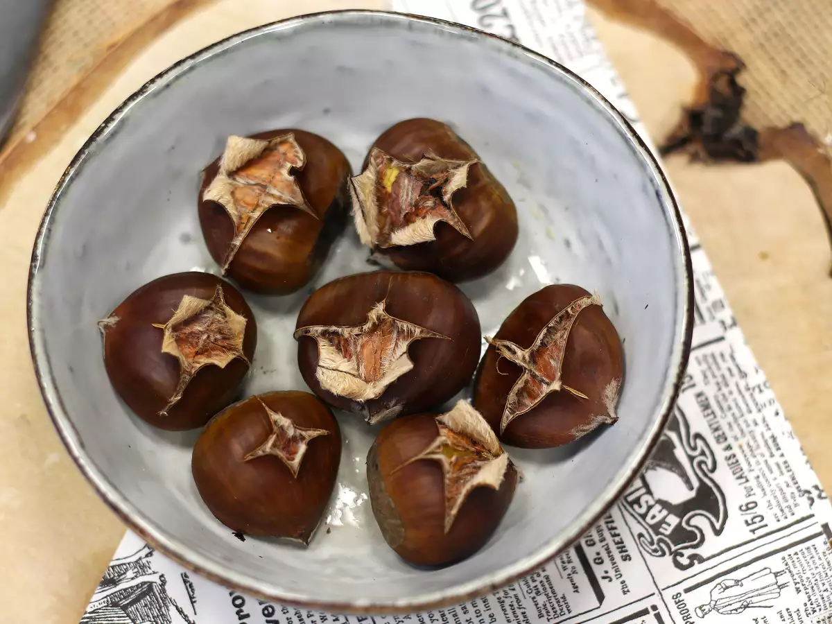 Кестени за микровълнова фурна, готови само за 3 минути! - снимка 5