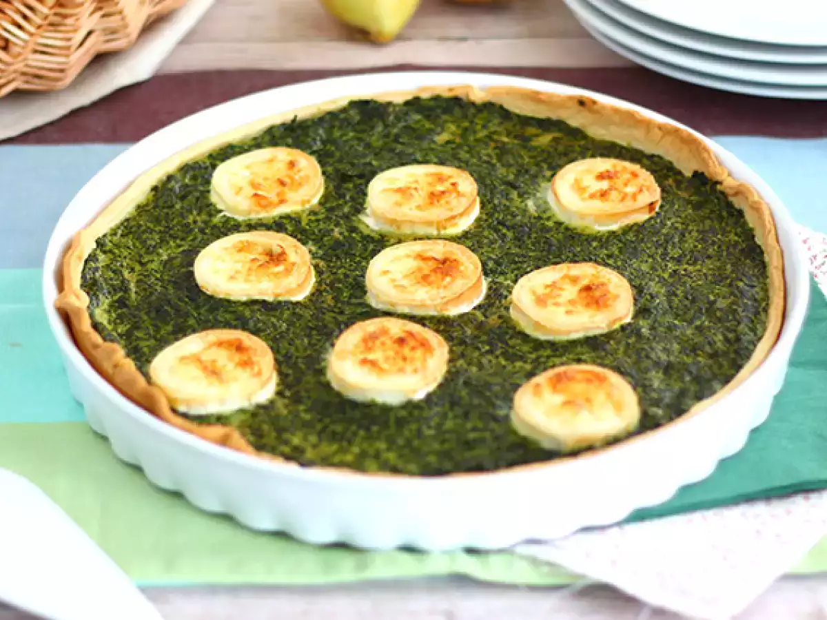 Киш със спанак и козе сирене - снимка 2