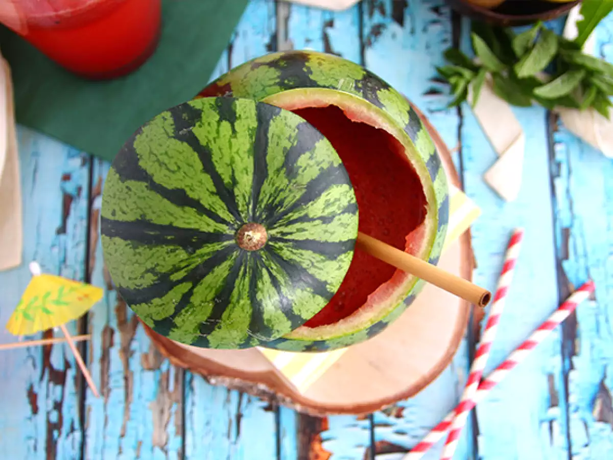 Коктейл с джин от диня - снимка 2