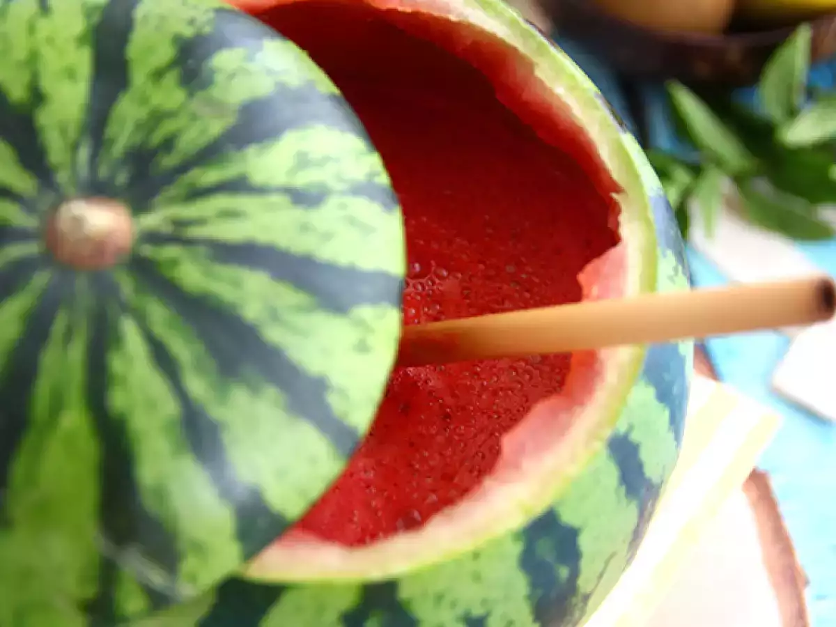 Коктейл с джин от диня - снимка 4