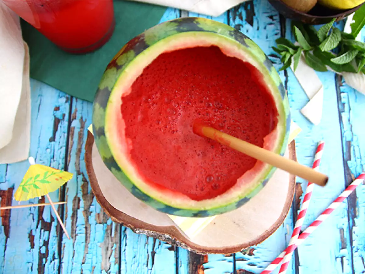 Коктейл с джин от диня - снимка 5