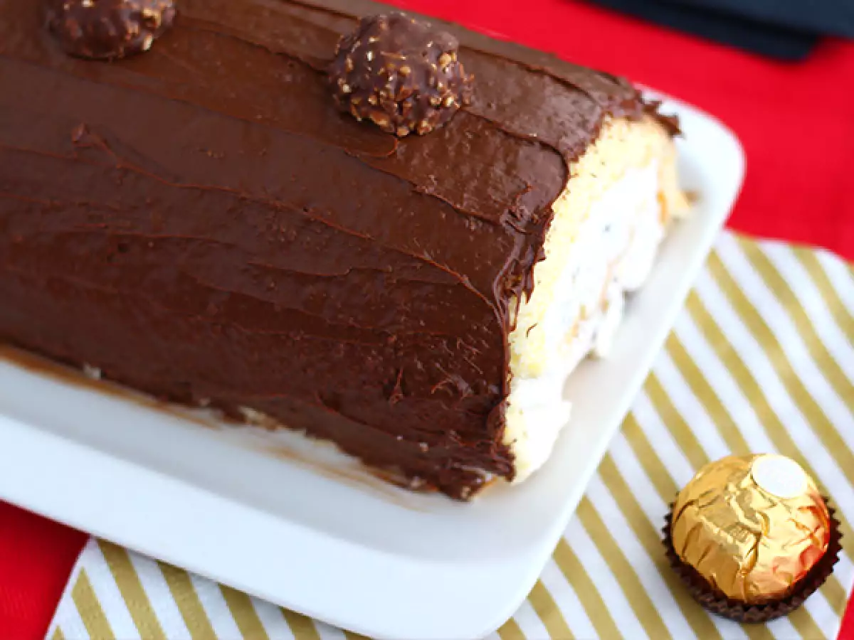 Коледно руло с бонбони Ferrero Rocher - снимка 2