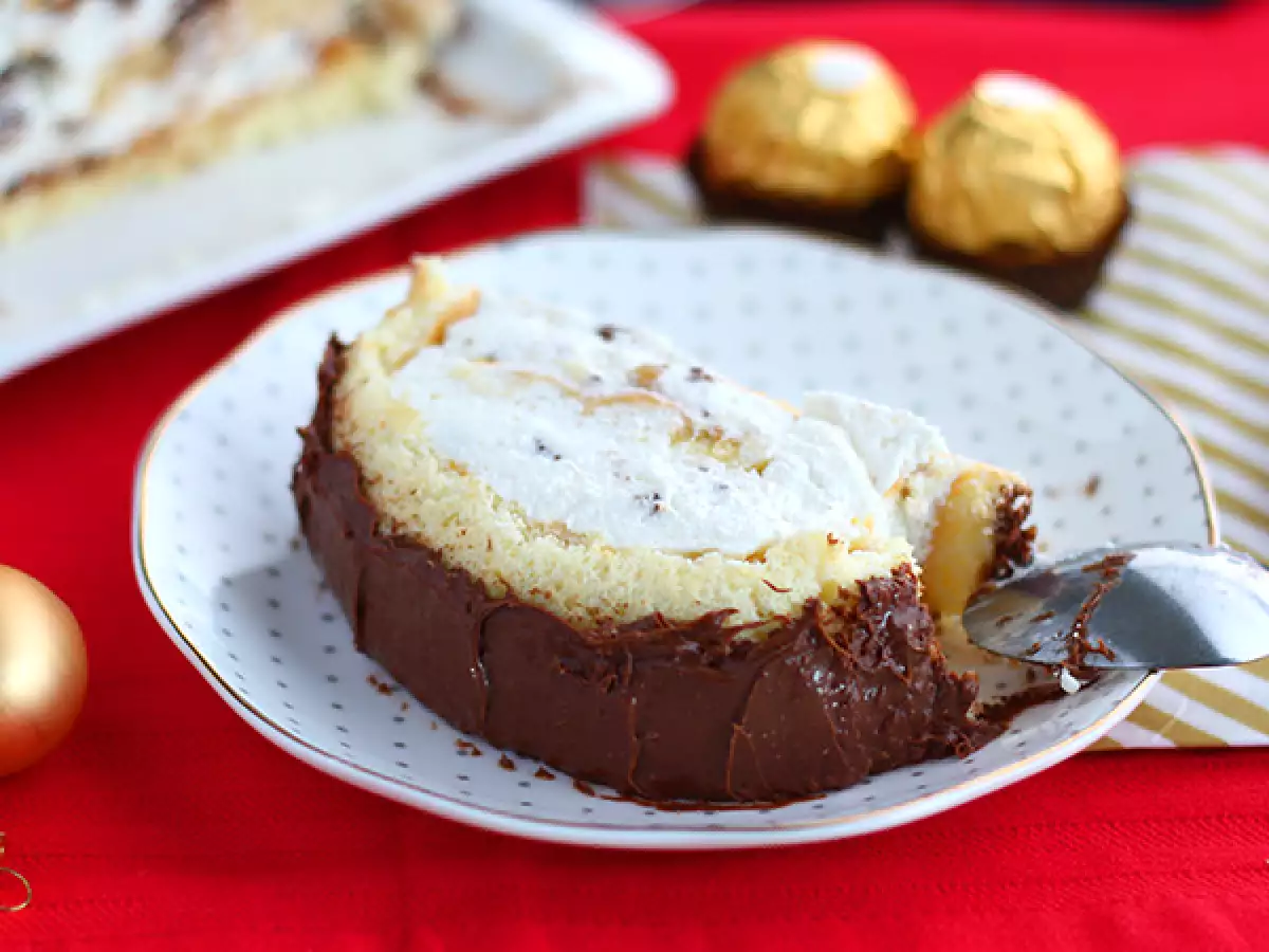 Коледно руло с бонбони Ferrero Rocher - снимка 4