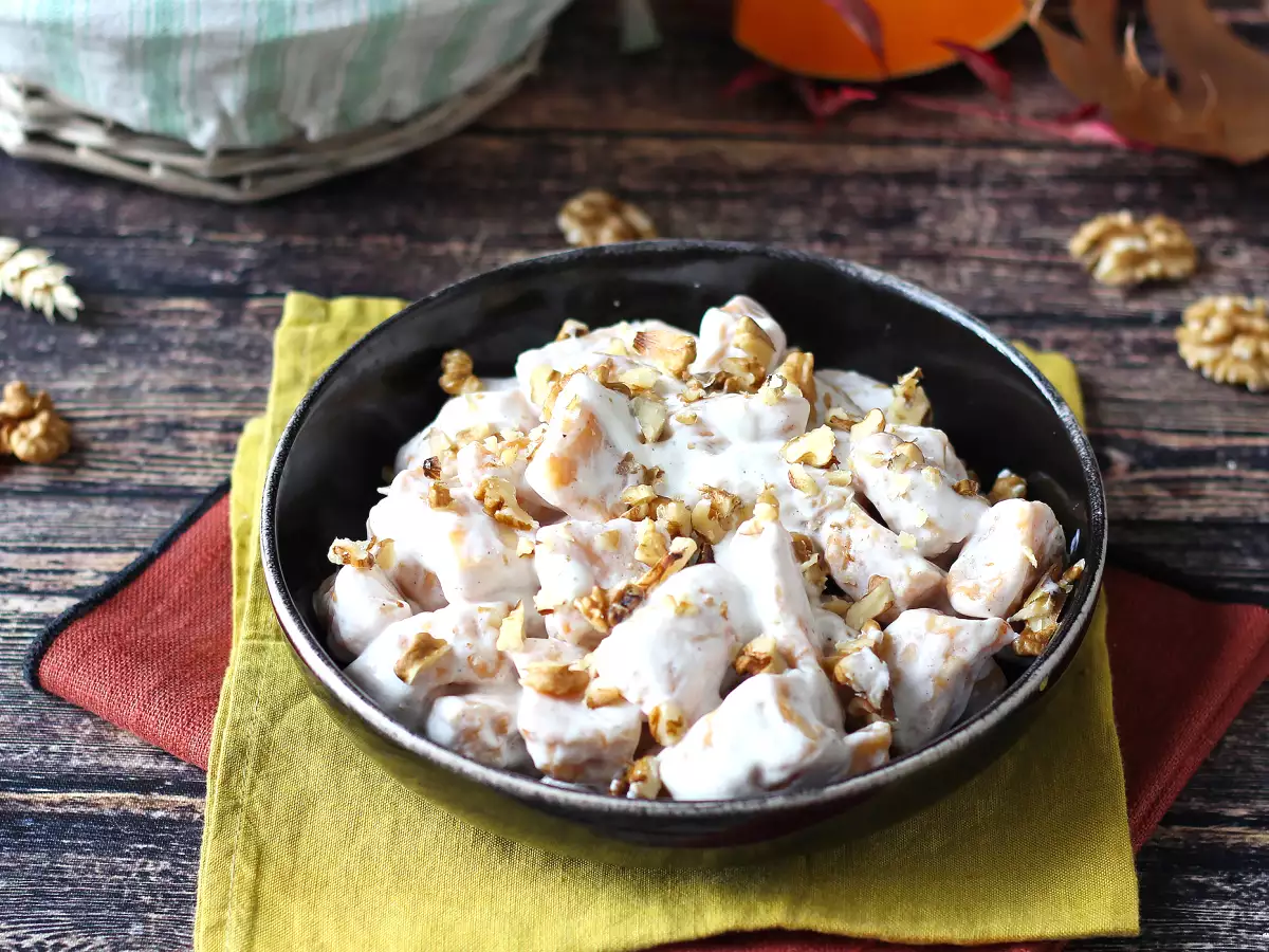 Кремообразни ньоки от тиква с Филаделфия и хрупкави орехи - снимка 3