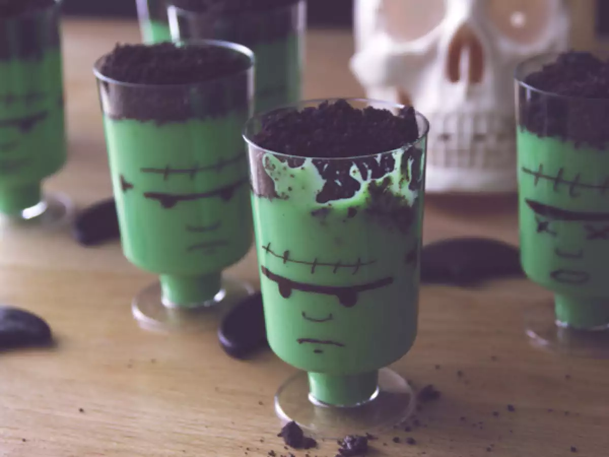 Кремове Франкенщайн за Хелоуин - снимка 3