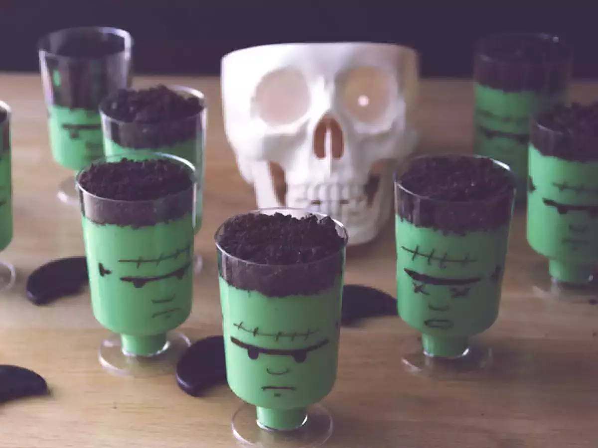 Кремове Франкенщайн за Хелоуин - снимка 4