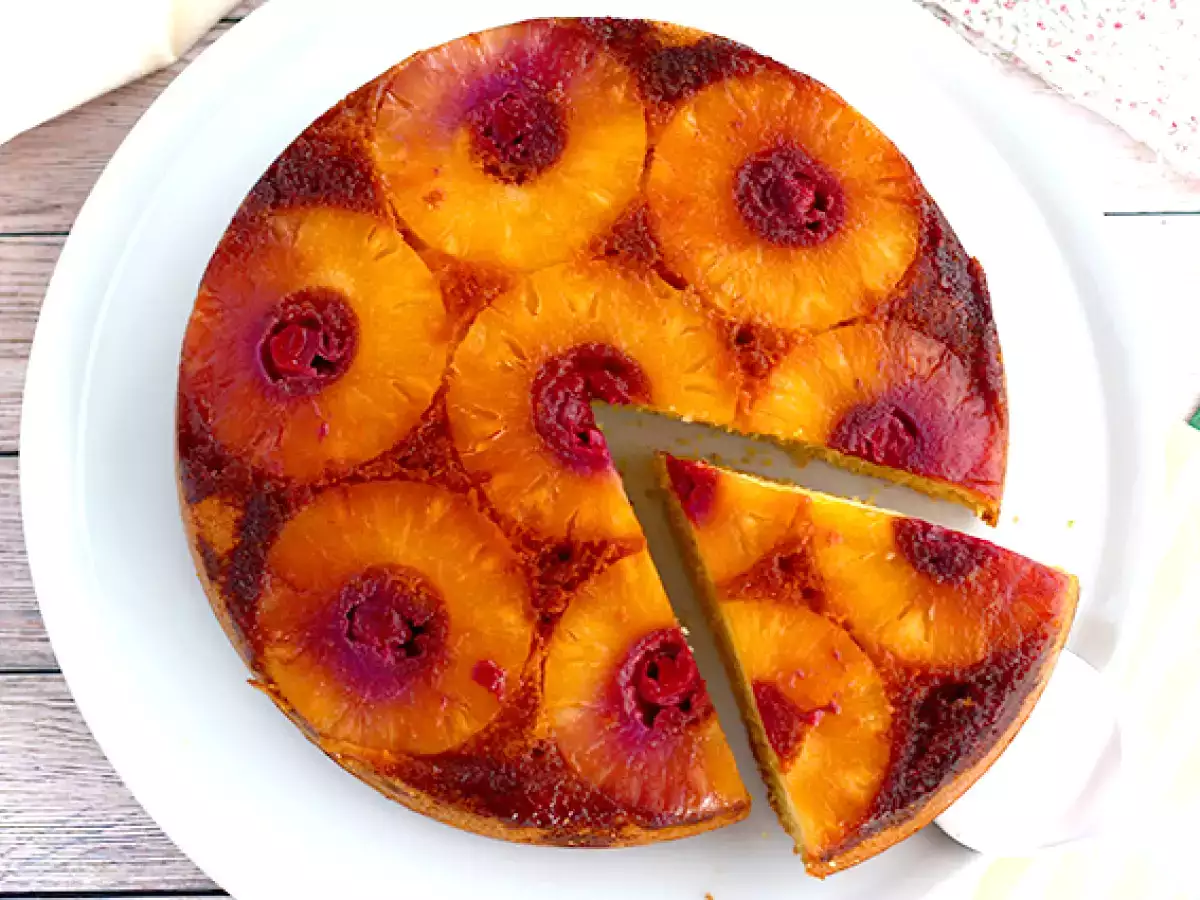 Лесна торта с обърнат ананас - снимка 2