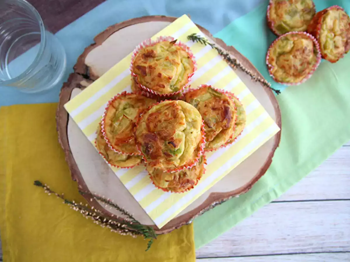 Мъфини с фондю от праз - снимка 5