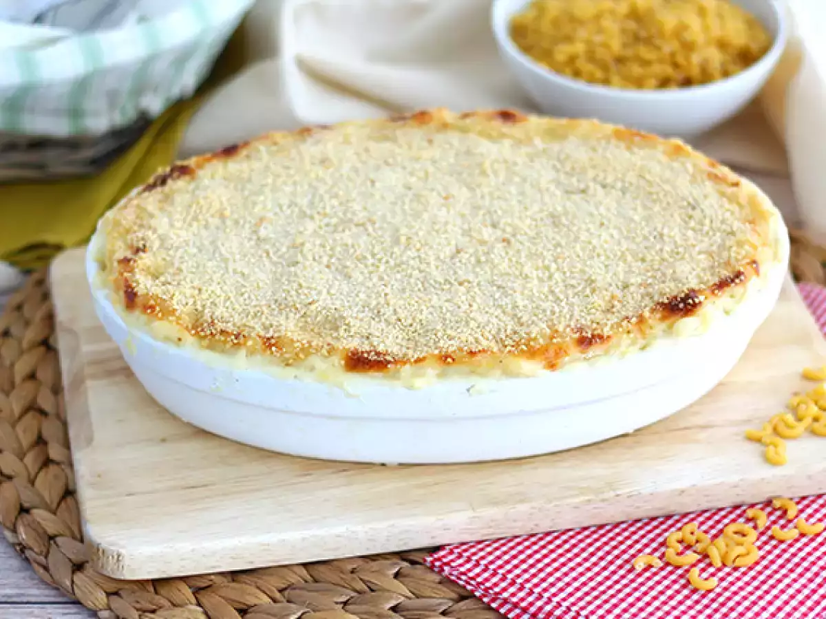 Макарони със сирене, американският тестен гратен - снимка 3