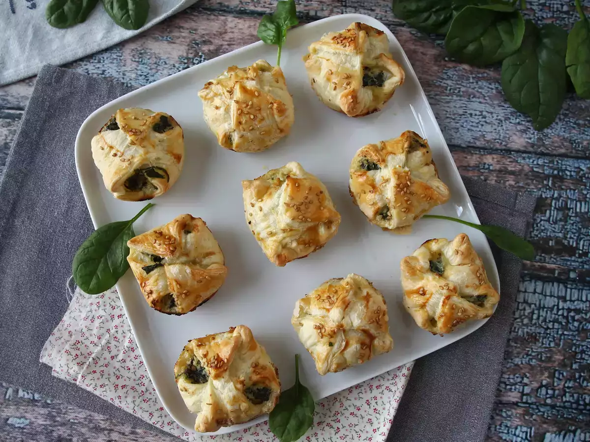 Мини бутерки със спанак и козе сирене - снимка 6