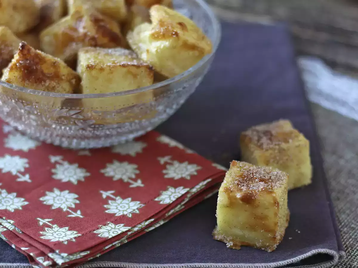 Мляко, изпържено на въздух във фритюрник. Традиционният десерт с по-малко масло и същия вкус, както винаги. - снимка 3