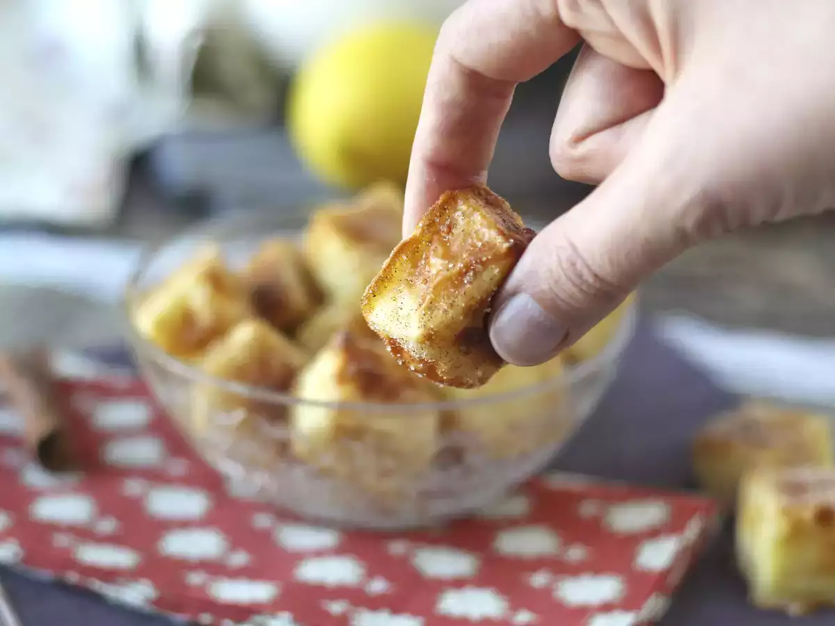 Мляко, изпържено на въздух във фритюрник. Традиционният десерт с по-малко масло и същия вкус, както винаги. - снимка 4