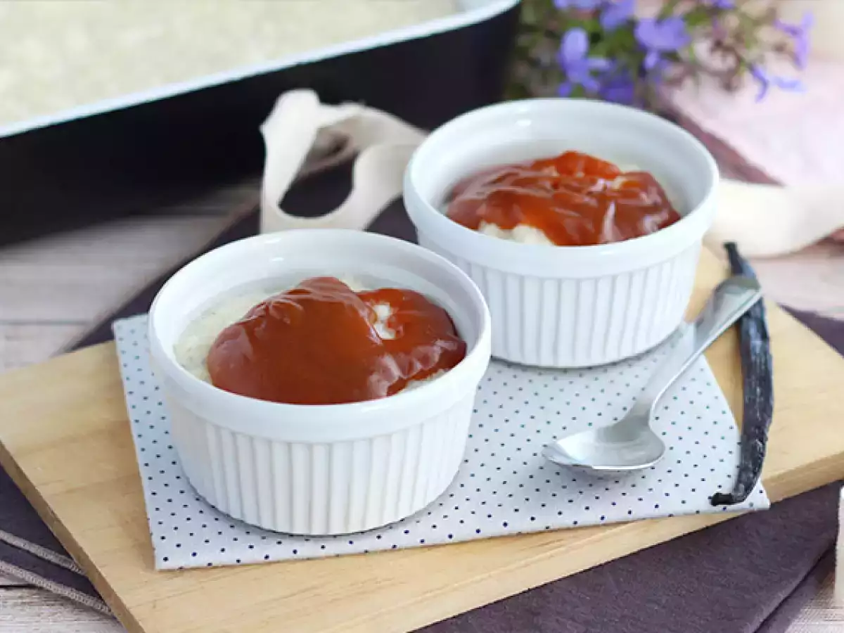 Мляко с ориз и солен маслен карамел