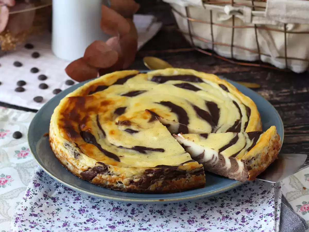 Мраморен флан без тесто, изключително лесен за приготвяне с гарантиран уау ефект - снимка 2