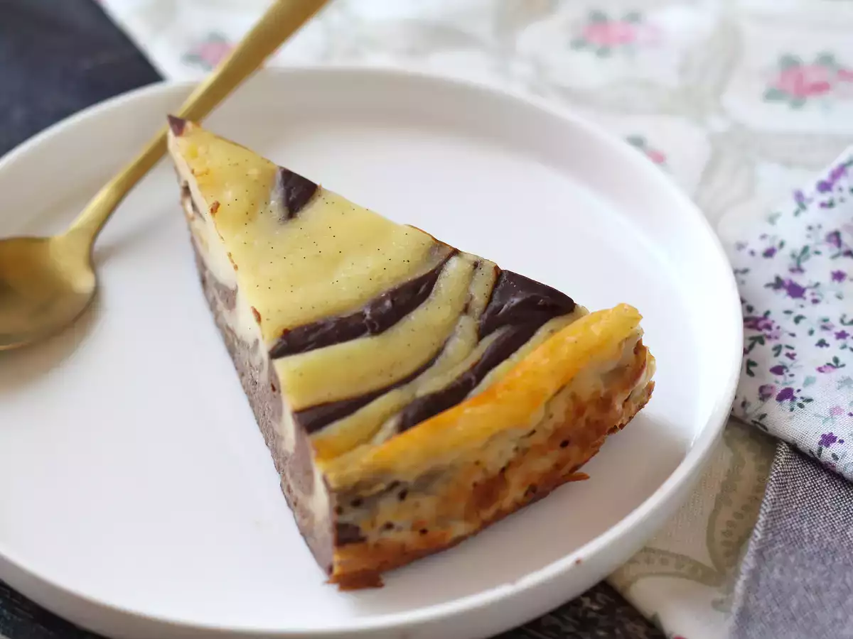 Мраморен флан без тесто, изключително лесен за приготвяне с гарантиран уау ефект - снимка 5