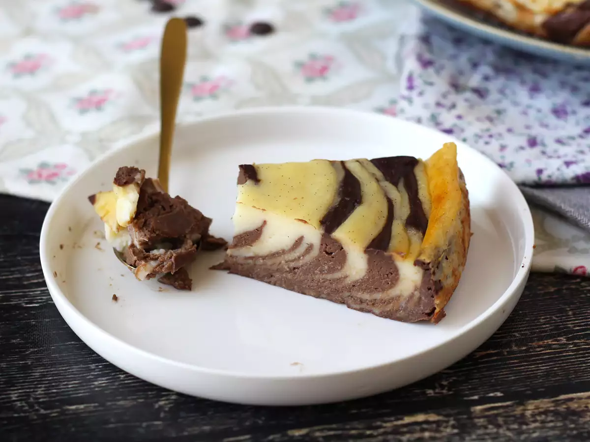 Мраморен флан без тесто, изключително лесен за приготвяне с гарантиран уау ефект - снимка 7