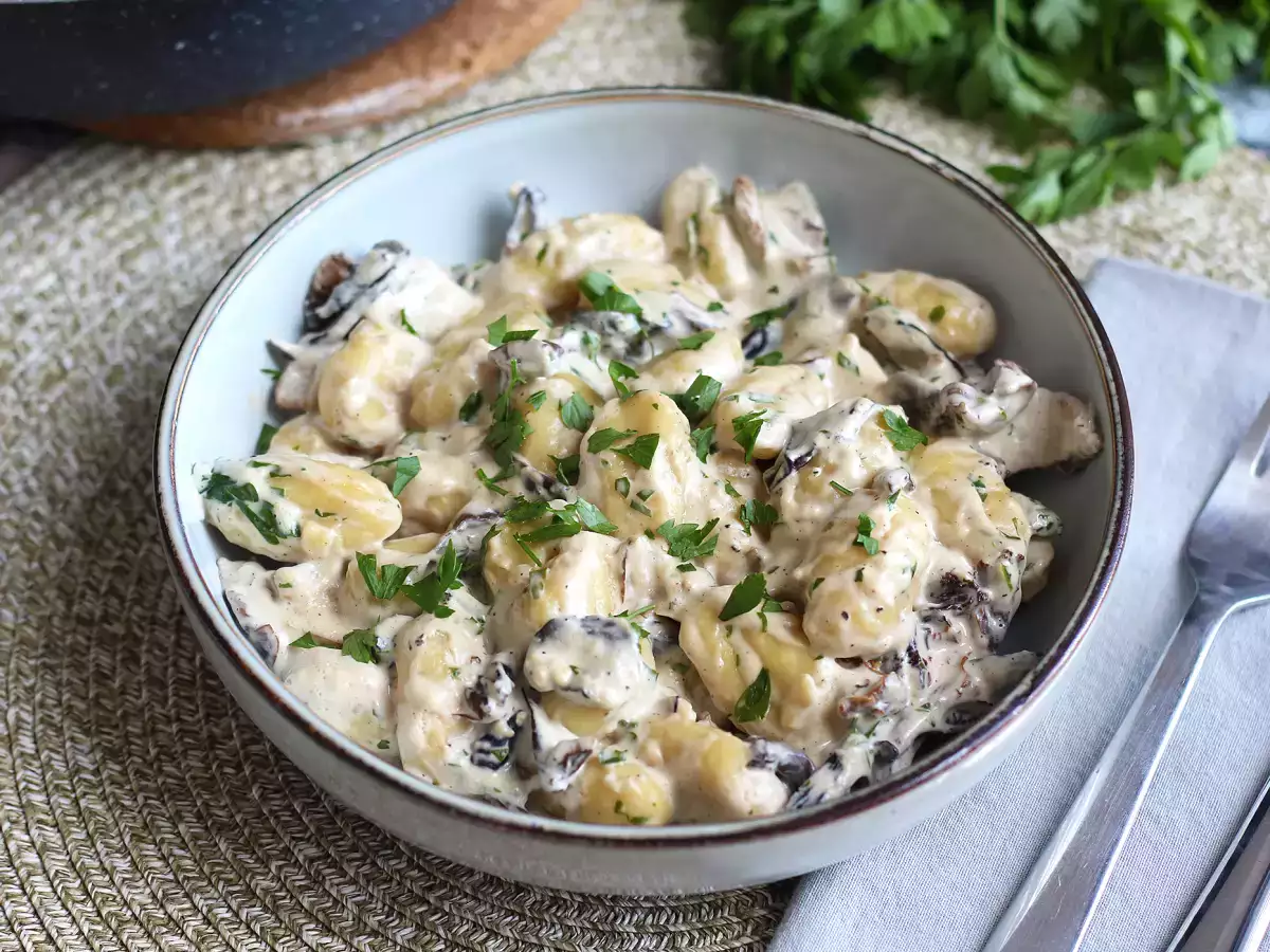 Ньоки с гъби по горски – вкусно и лесно основно ястие