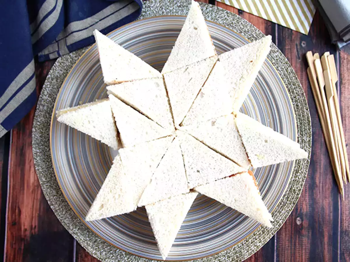 Оригами звезда изненада хляб - снимка 6