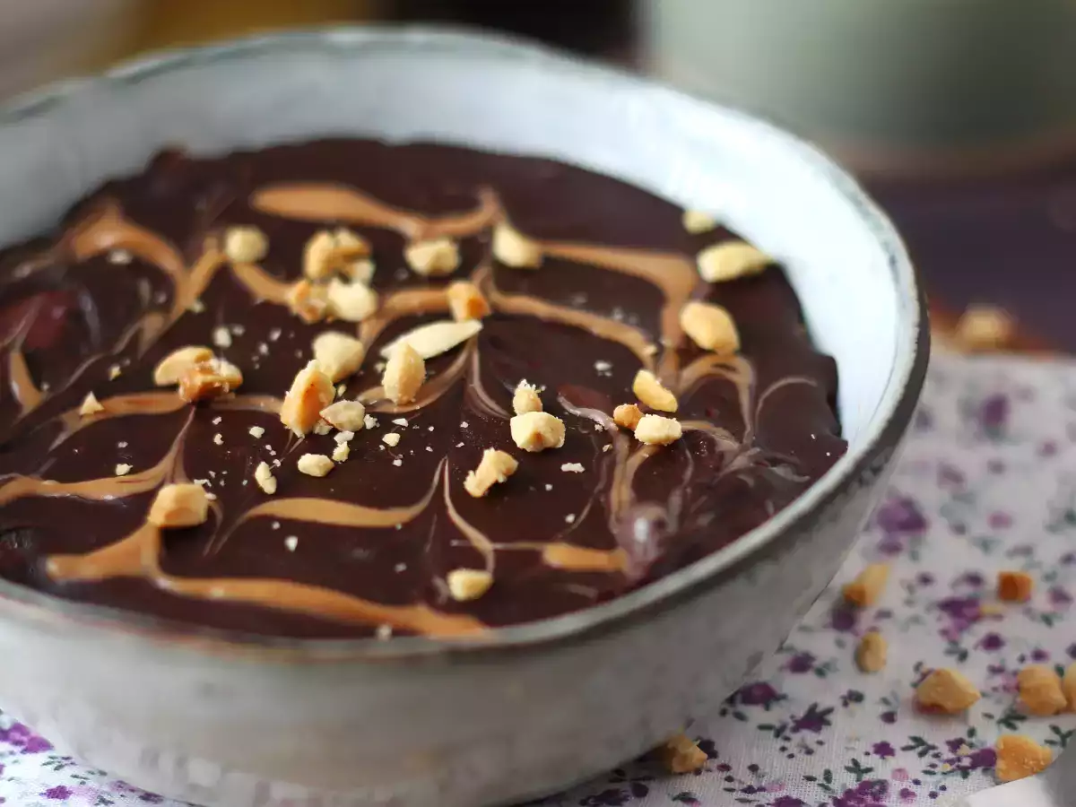 Овесени ядки за през нощта червени плодове и шоколад, здравословна и засищаща закуска! - снимка 4