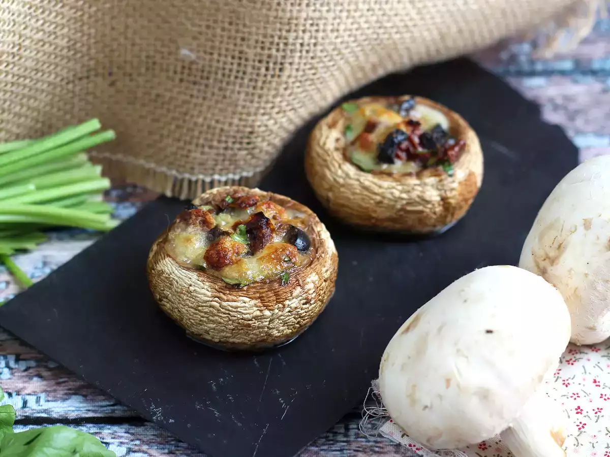 Пълнени и печени гъби (чудесна идея за аперитив) - снимка 4