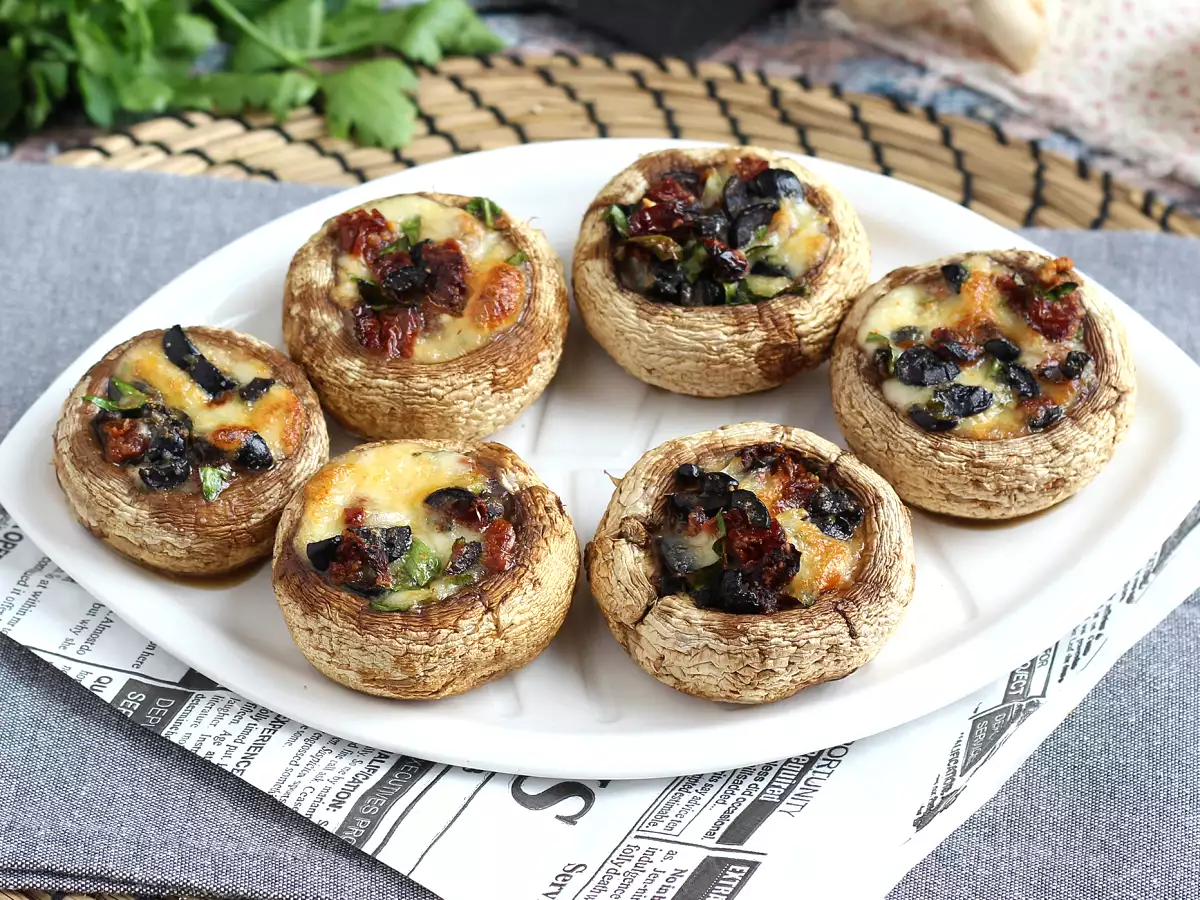 Пълнени и печени гъби (чудесна идея за аперитив) - снимка 5