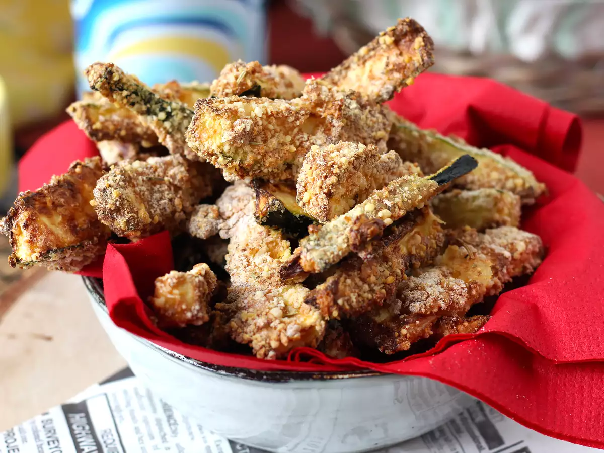 Пържени картофи от тиквички с въздушен фритюрник - снимка 6