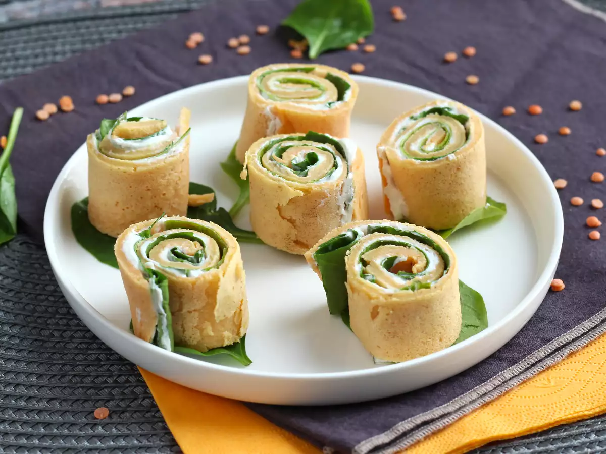 Палачинки с червена леща, само с 2 съставки - снимка 2