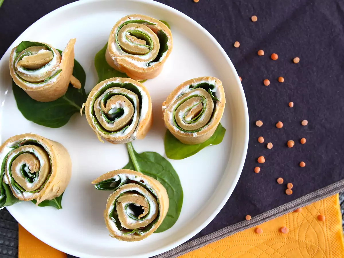 Палачинки с червена леща, само с 2 съставки - снимка 3