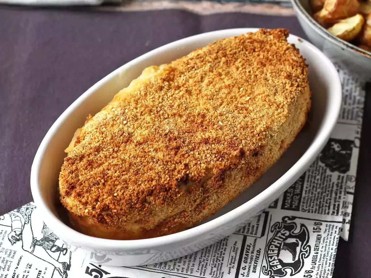 Паниран каприз на боговете с картофи от фритюрник - снимка 7