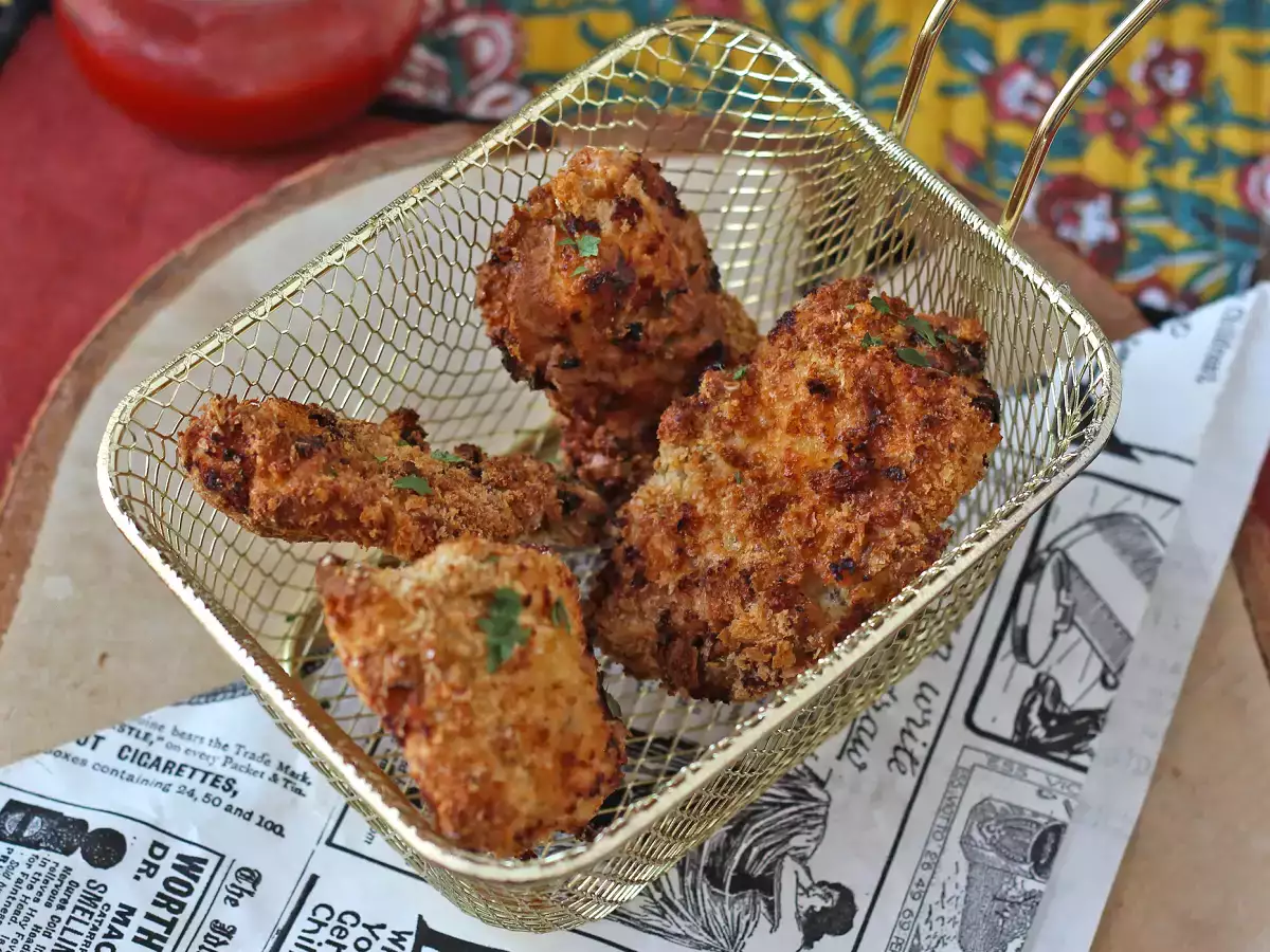 Панирано пиле във фритюрника: лесно и готово за 20 минути - снимка 5