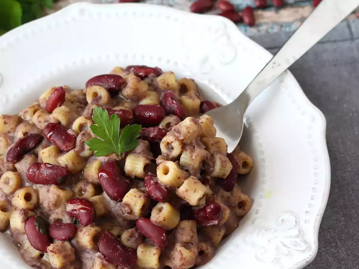 Pasta e fagioli alla veneta: кремообразна и вкусна рецепта на баба - снимка 2