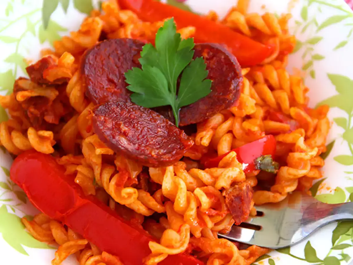 Паста с чоризо - снимка 2