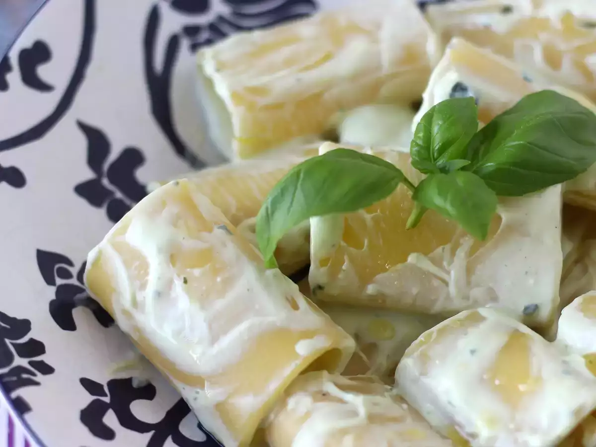 Паста с крем от рикота и босилек - снимка 3