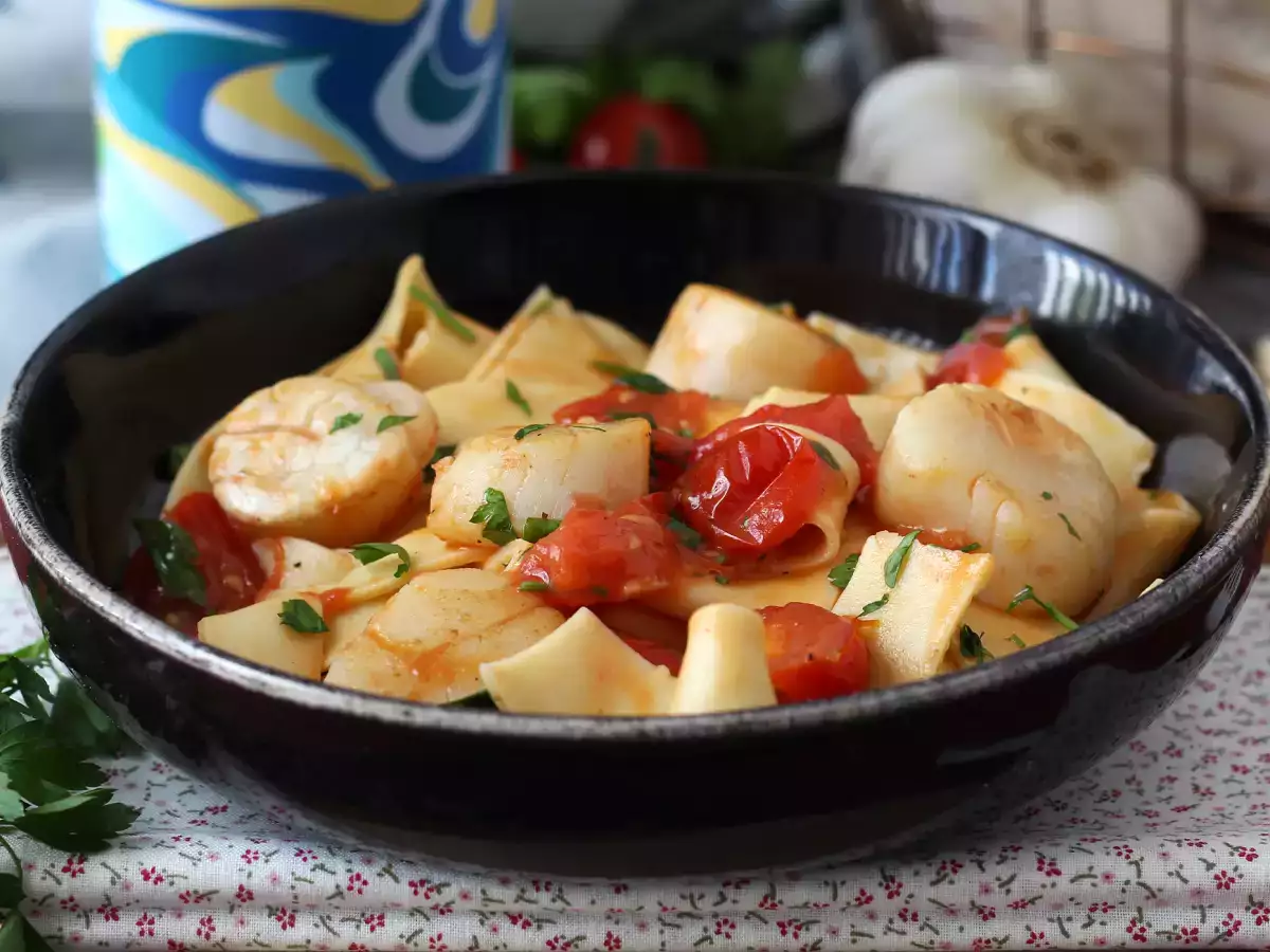 Паста с миди - елегантно първо ястие с морски дарове - снимка 2