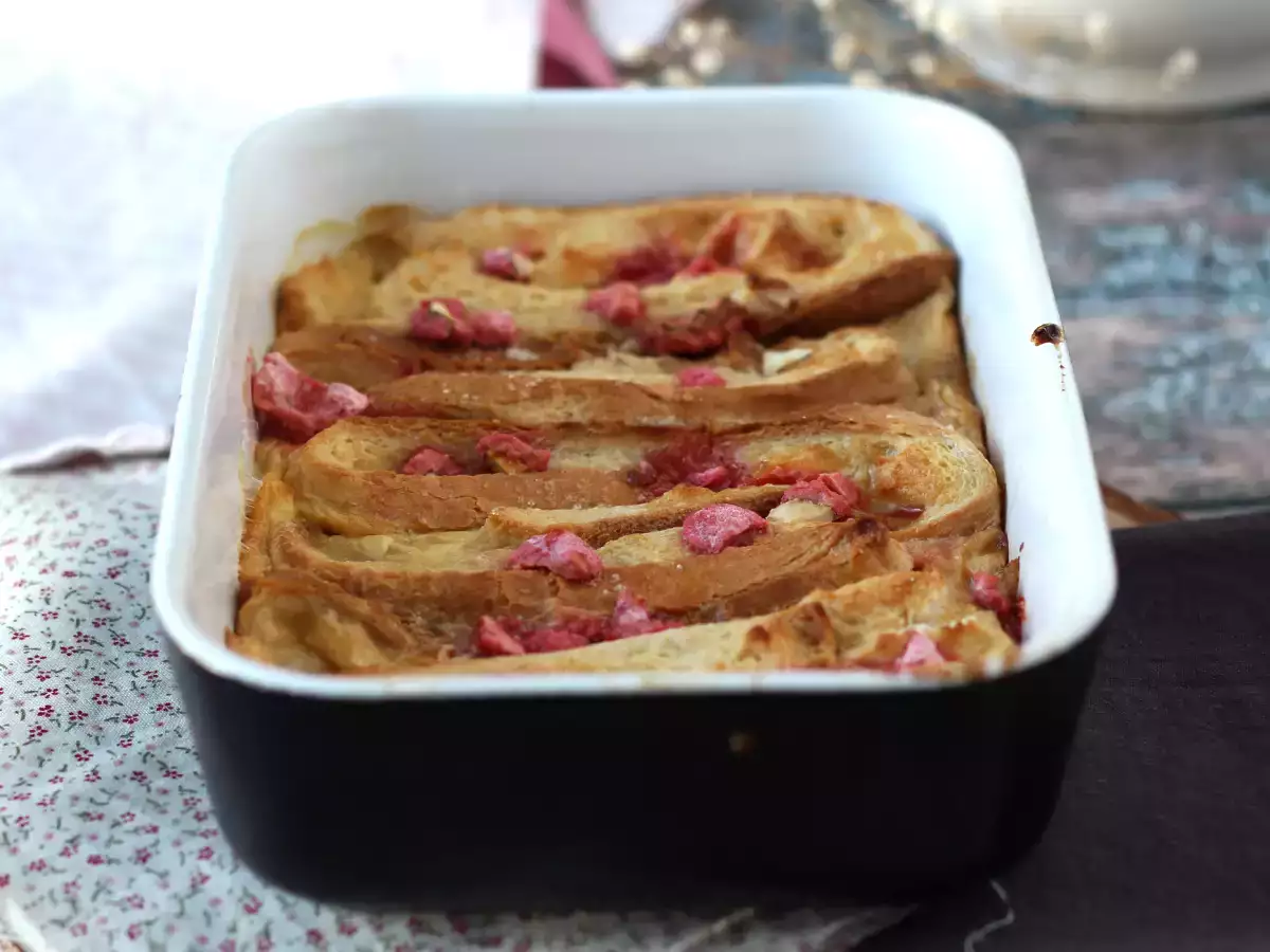 Печен френски тост с розови пралини – изключително вкусна рецепта - снимка 5