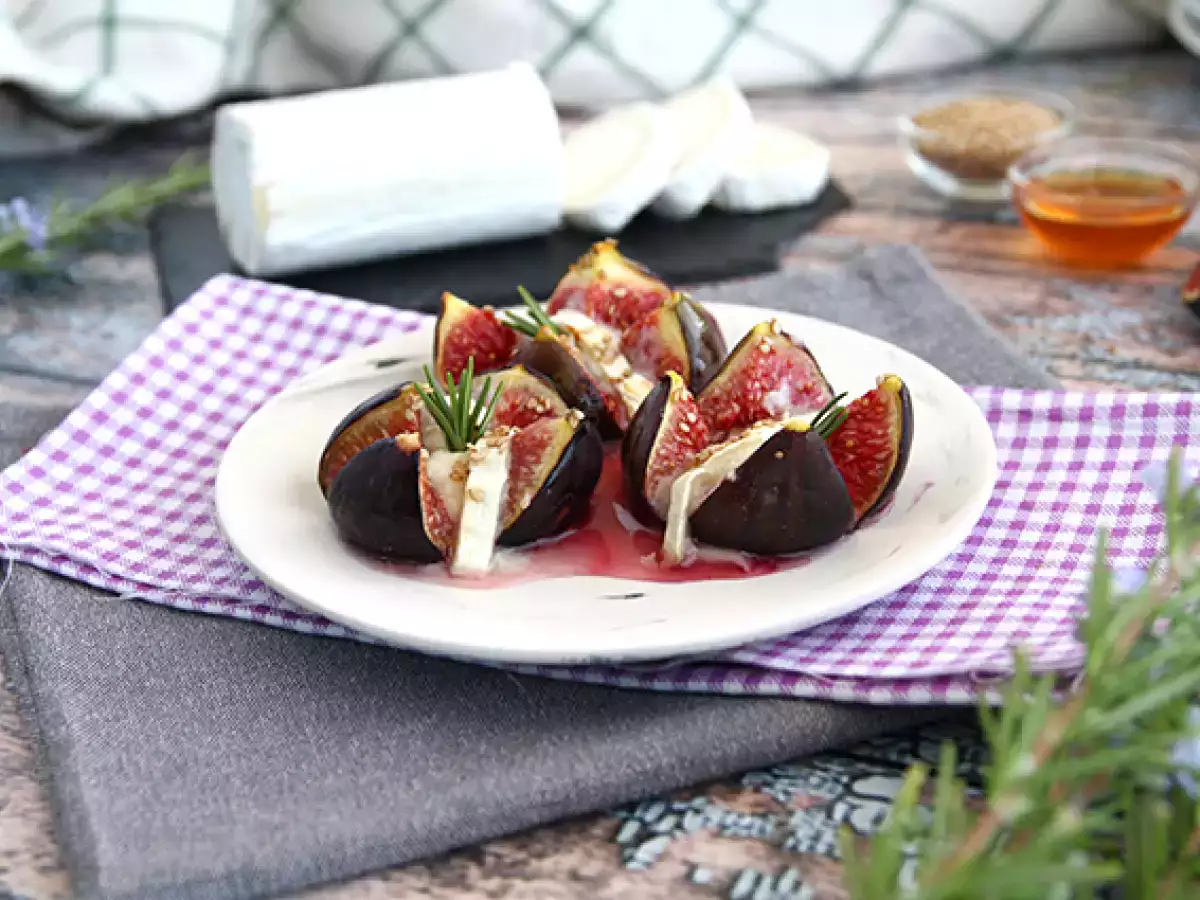 Печени смокини с козе сирене с мед - снимка 4