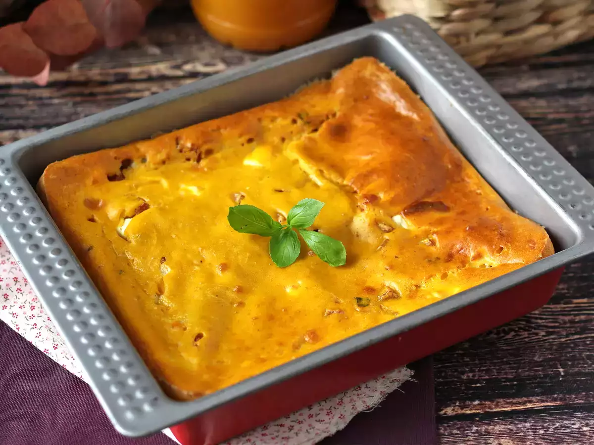 Пикантно брауни с шунка и фета и тиква: перфектната рецепта за супа за рециклиране! - снимка 2