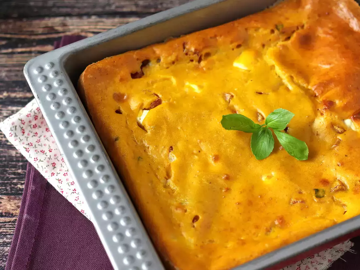 Пикантно брауни с шунка и фета и тиква: перфектната рецепта за супа за рециклиране! - снимка 6