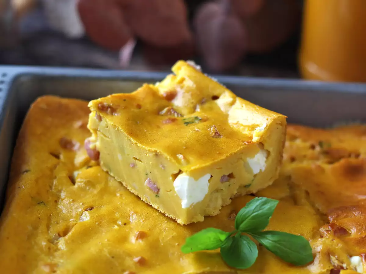 Пикантно брауни с шунка и фета и тиква: перфектната рецепта за супа за рециклиране! - снимка 7