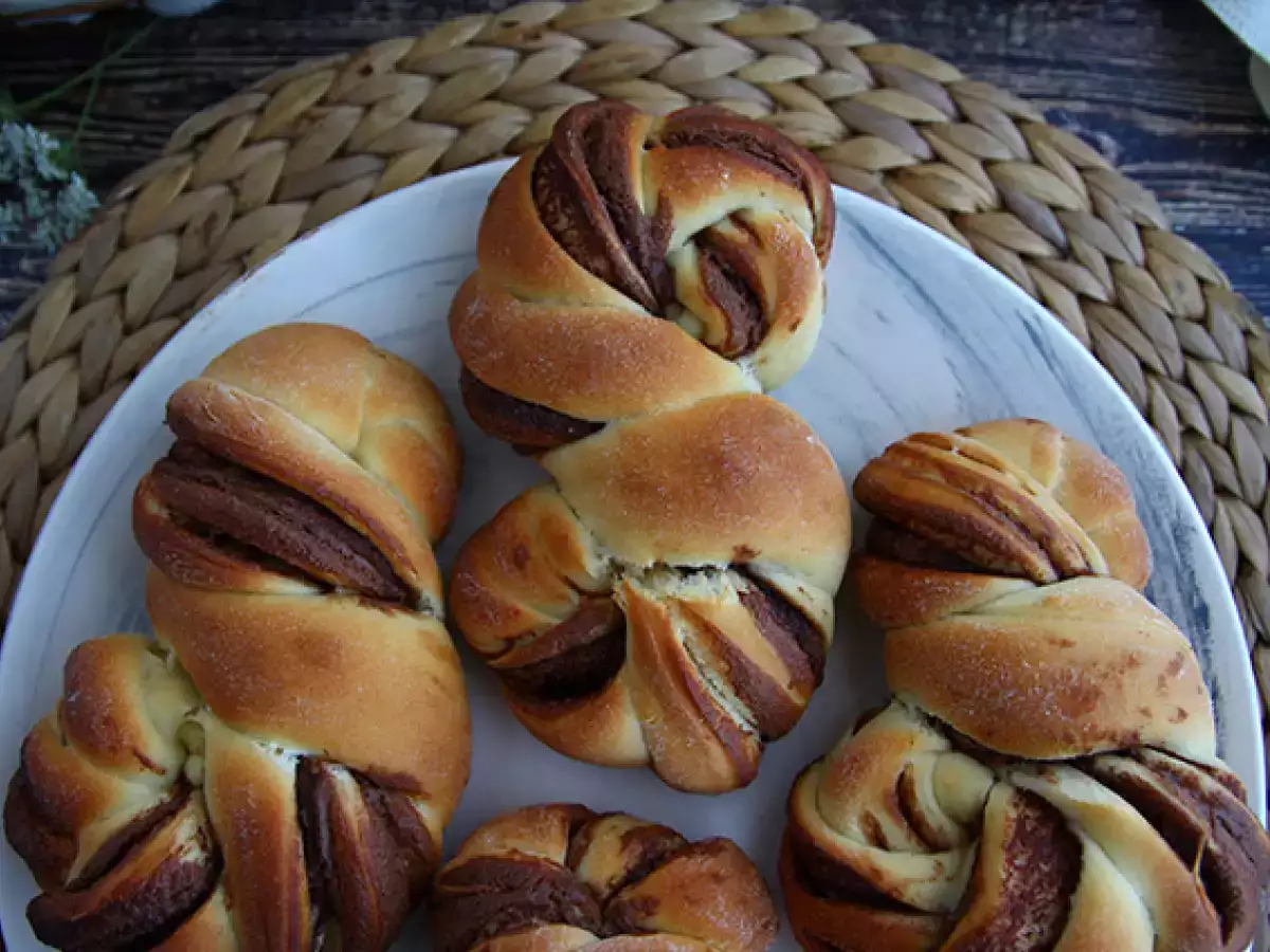Плетени бриошки с Nutella - снимка 4